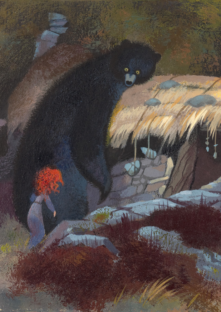 Concept Art: Merida and Mum Bear